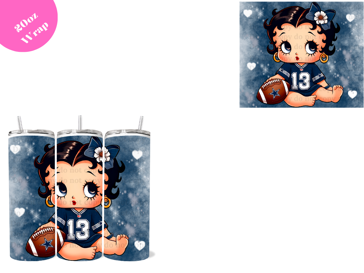Sports Character #14 *20oz Sublimation Wrap*