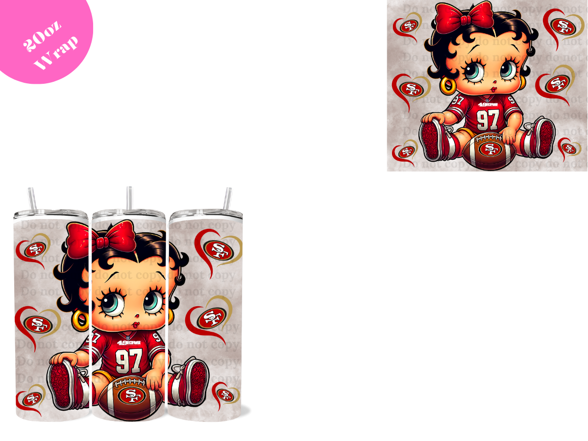 Sports Character #15 *20oz Sublimation Wrap*