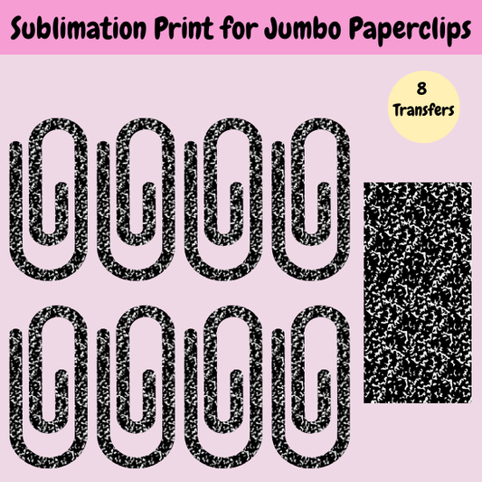 Composition Jumbo Paperclip **Sublimation Transfer**