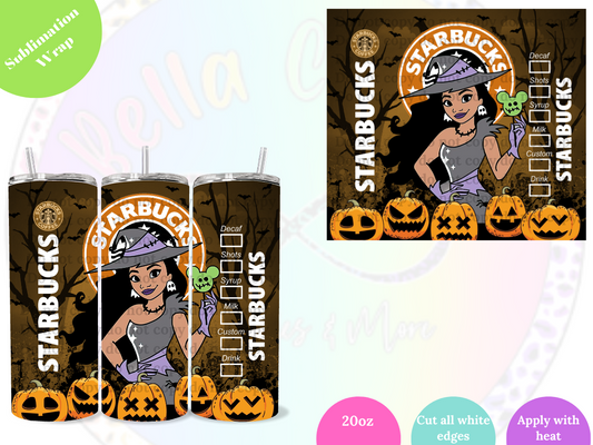 Princess Halloween # 2 20oz Sublimation Wrap