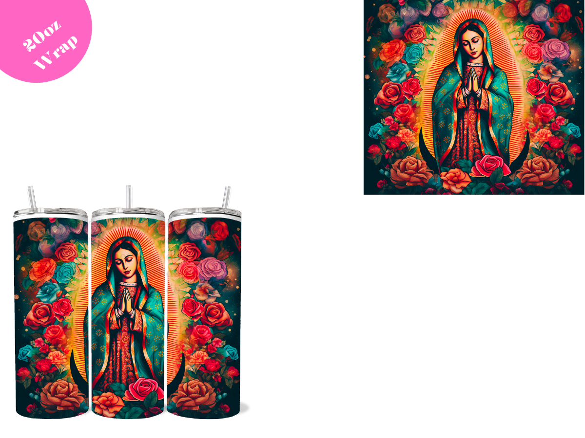 Virgen de Guadalupe **20oz VINYL Wrap**