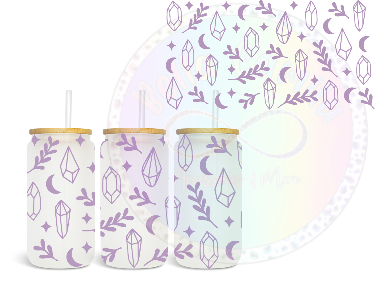 Purple Jewels - UV DTF Cup Wrap