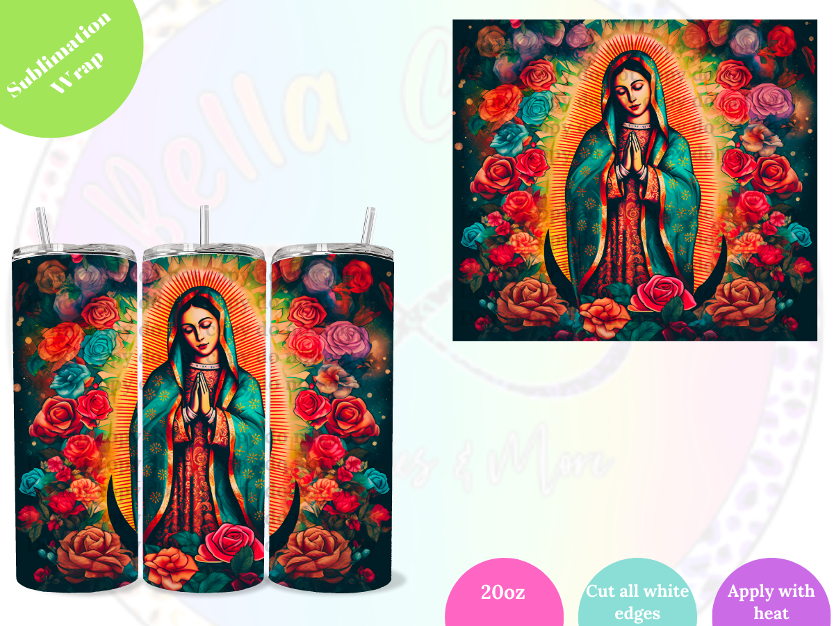 Virgen de Guadalupe 20oz Sublimation Wrap