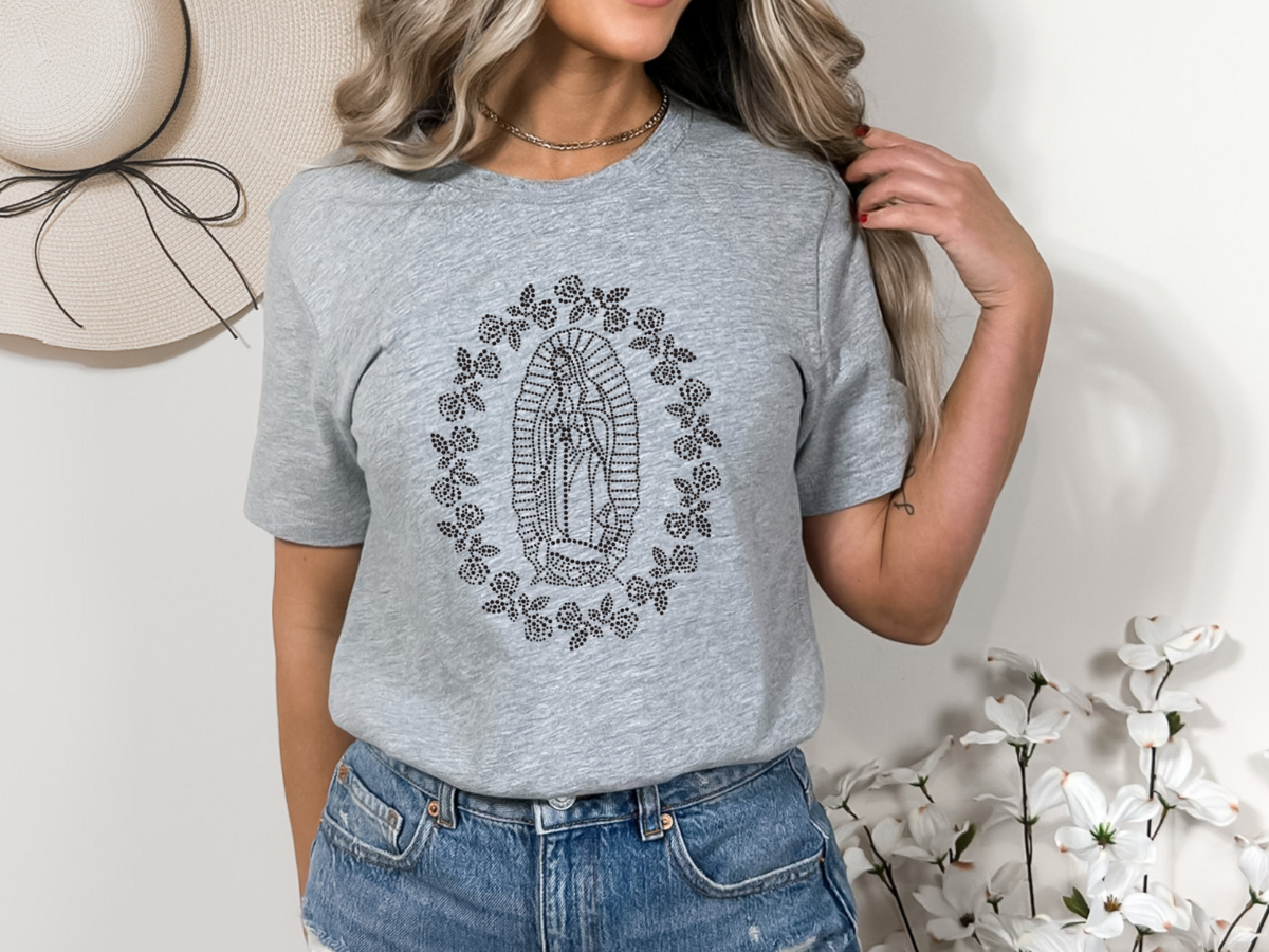 RHINESTONE TRANSFER - Virgen de Guadalupe (black)