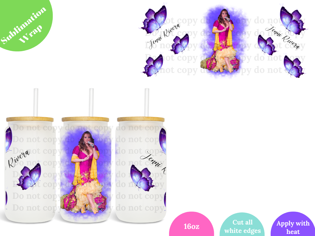 Dama Divina 16oz **Sublimation Wrap**