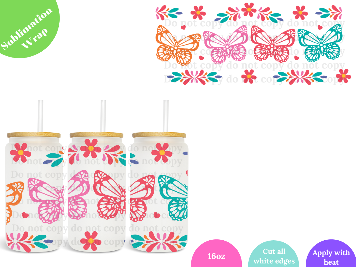 Maripositas 16oz **Sublimation Wrap**