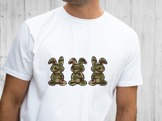 Three Bunnies (Green)