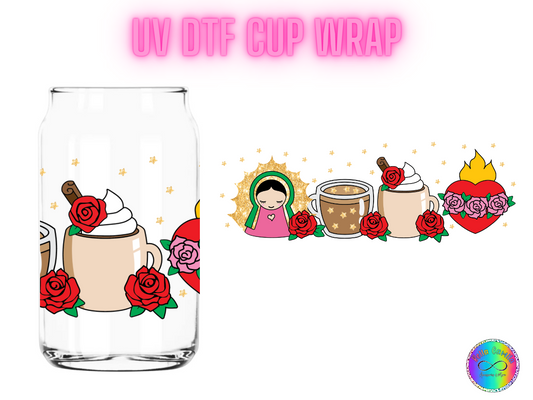 Virgencita - UV DTF Cup Wrap