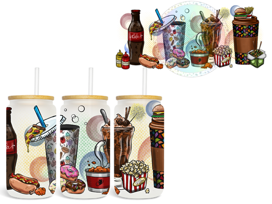 Snacks - UV DTF Cup Wrap