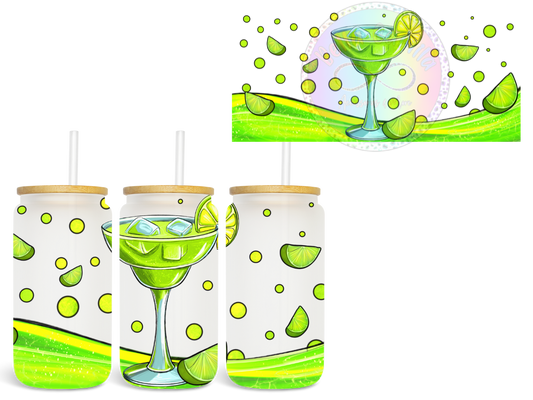 Lime Margarita - UV DTF Cup Wrap