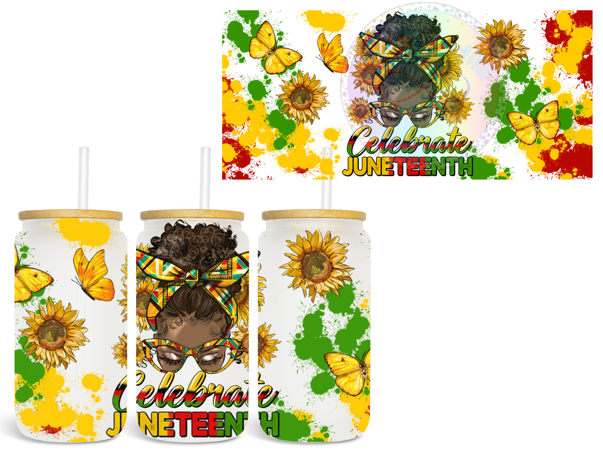 Celebrate Juneteenth - UV DTF Cup Wrap