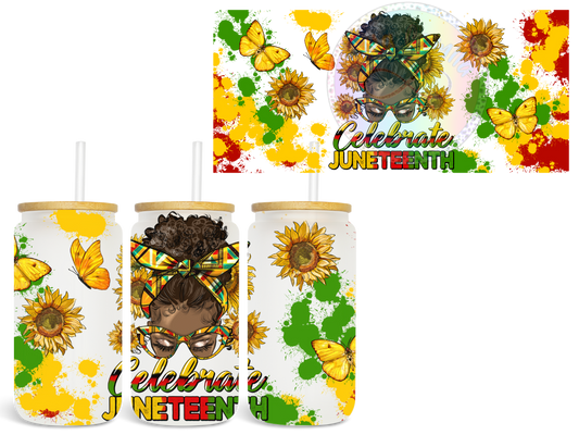 Celebrate Juneteenth - UV DTF Cup Wrap