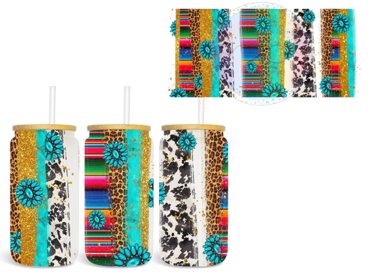 Western Sarape - UV DTF Cup Wrap