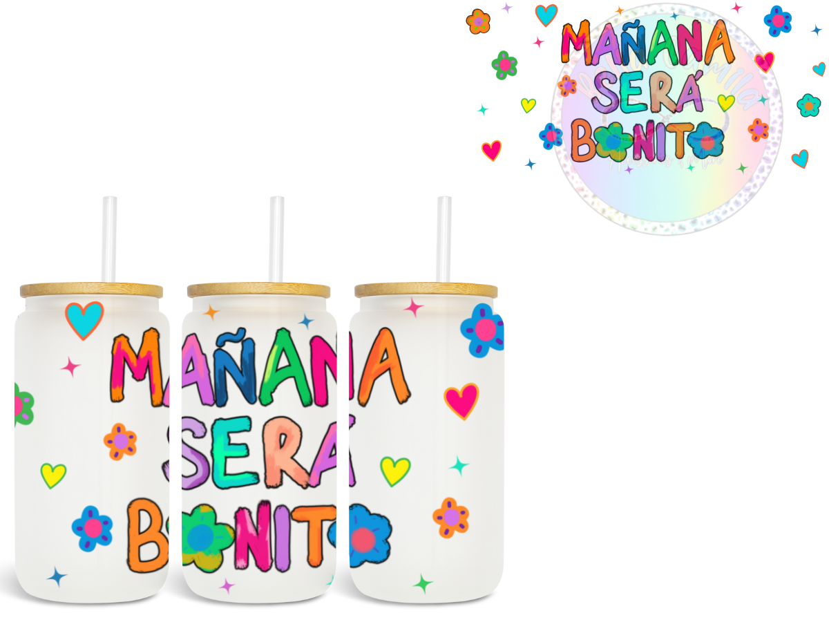 Manana sera BONITO - UV DTF Cup Wrap