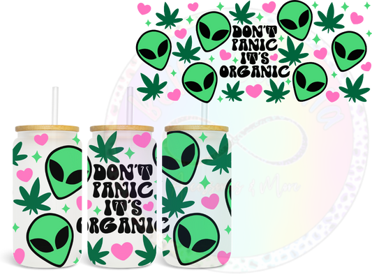 Don't Panic It's Organic UV DTF Wrap