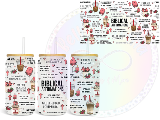Biblical Affirmations UV DTF Wrap