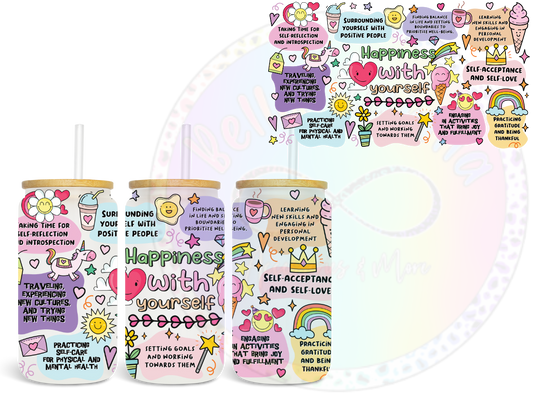 Happiness with Yourself UV DTF Wrap