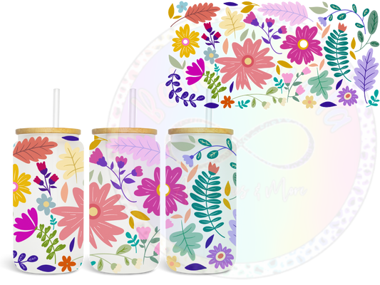 Spring Flowers UV DTF Wrap