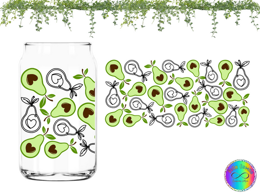 Avocado UV DTF Cup Wrap