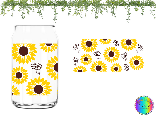 Sunflowers - UV DTF Cup Wrap