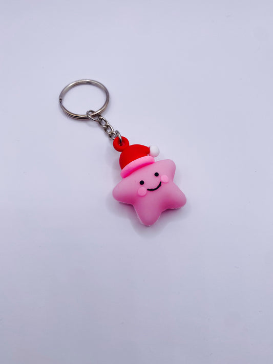 Pink Star Keychain