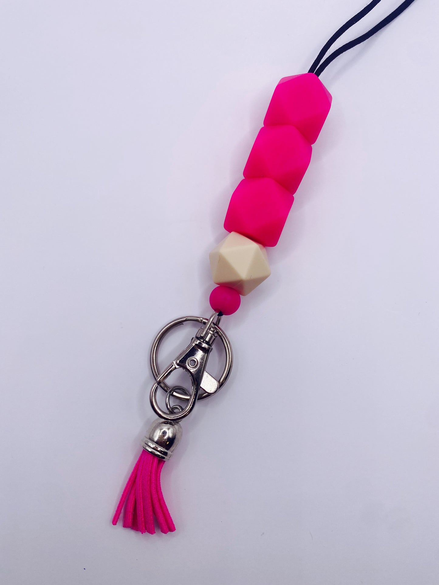 Fuchsia Crayon Lanyard