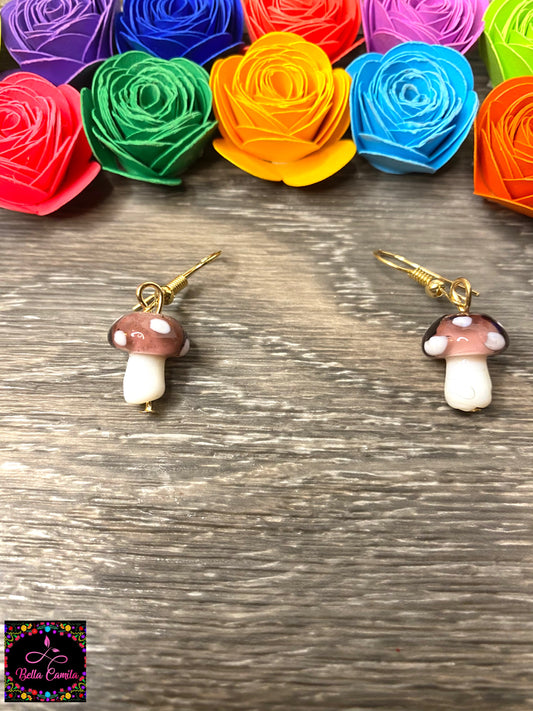Mushroom Drop Earrings