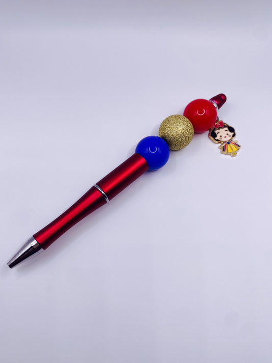 Snow White Inspired Bubblegum Bead Pen