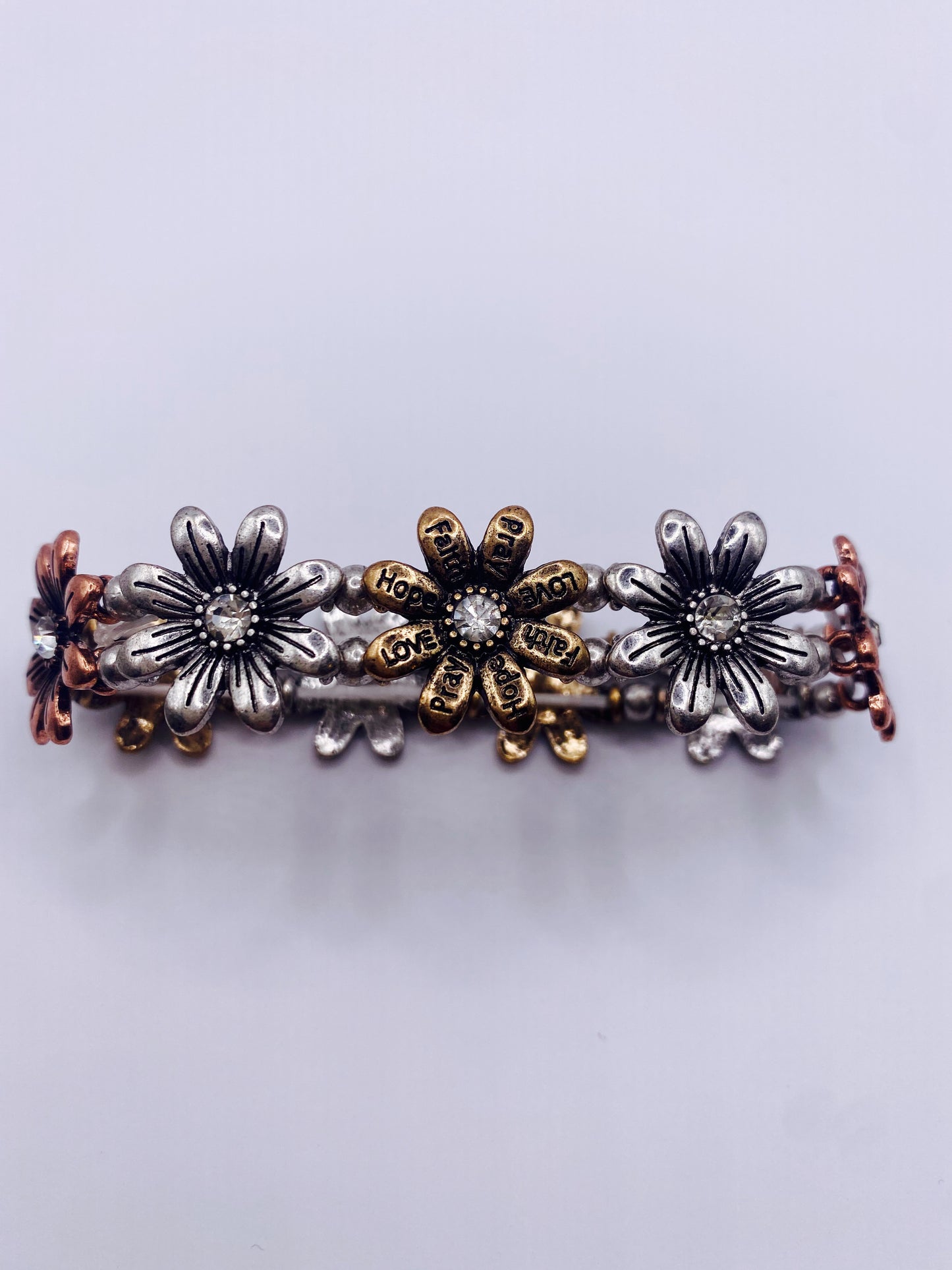 Flower Three Color Ladies Bracelet